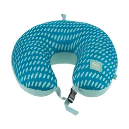 Casaideas Cojín Viaje Micropelotitas Azul Diseño 0016