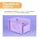 Organizador Pequeño Apilable Sin Tapa Snoopy Purpura Miniso