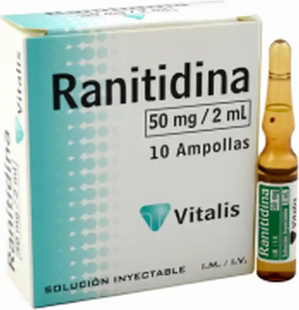 Ranitidina Vitalis Ci 50 Mg 2 Ml 10 Ampollas Vt