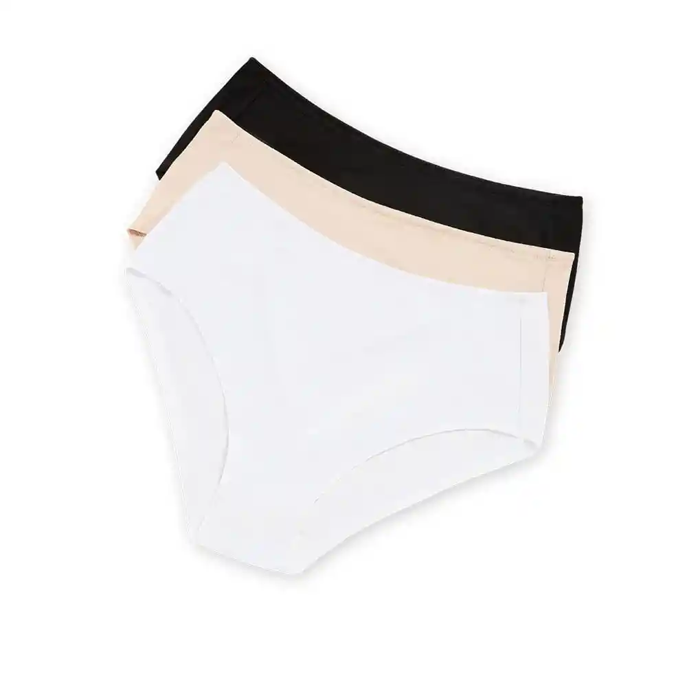 Panty Clasico Tripack Alg/elas. Mujer 21942 Haby Talla Xl