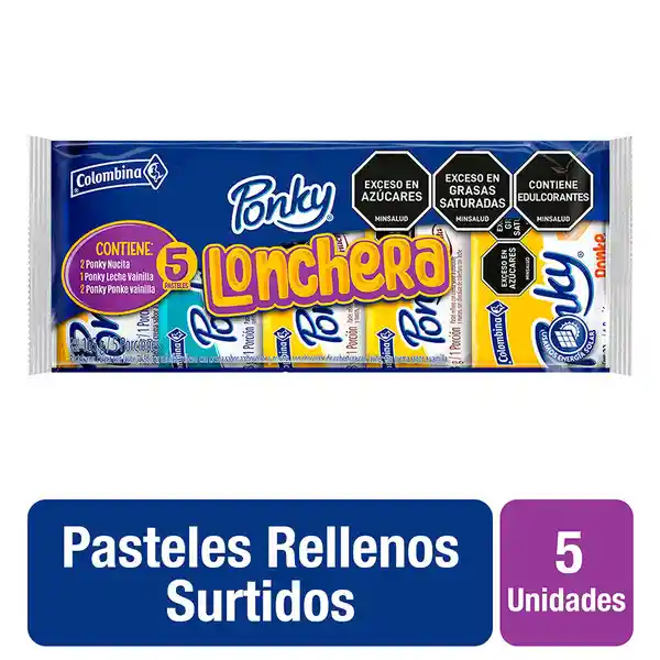 Ponky Pastel Lonchera por 5 und