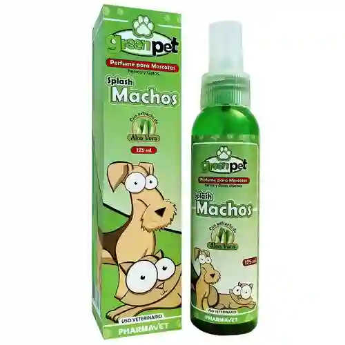 Green Pet Perfume para Mascotas Splash Machos con Aloe Vera
