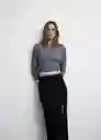 Falda Maxi Negro Talla XL Mujer Mango