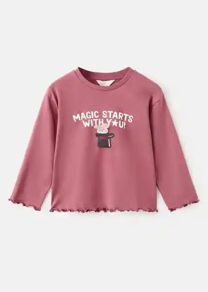 Camiseta Rabbit Fresa Talla 72 Niñas Mango