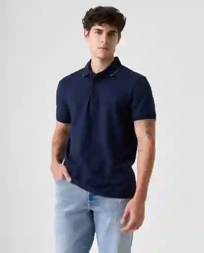 Camiseta Polo Hombre Azul Talla XS 802G000_AZU194024 Americanino