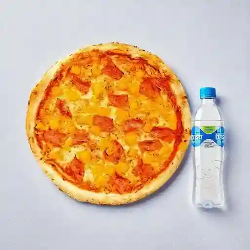 Combo Pizza Hawaiana + Agua Brisa 600 ml