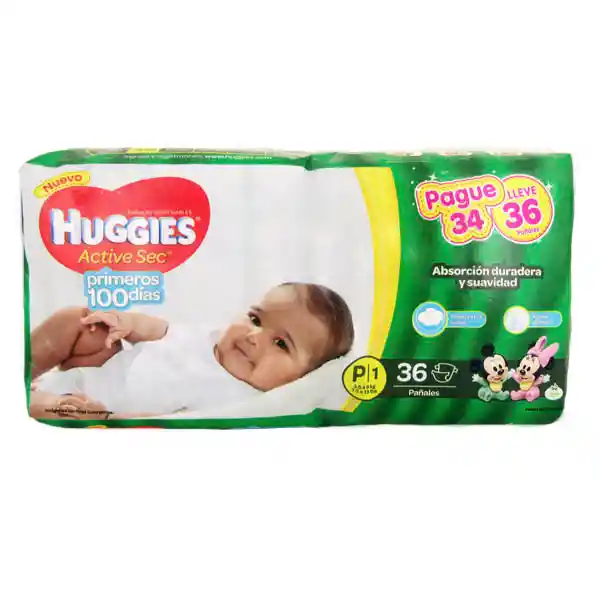 Huggies Pañal Active Sec Etapa 1