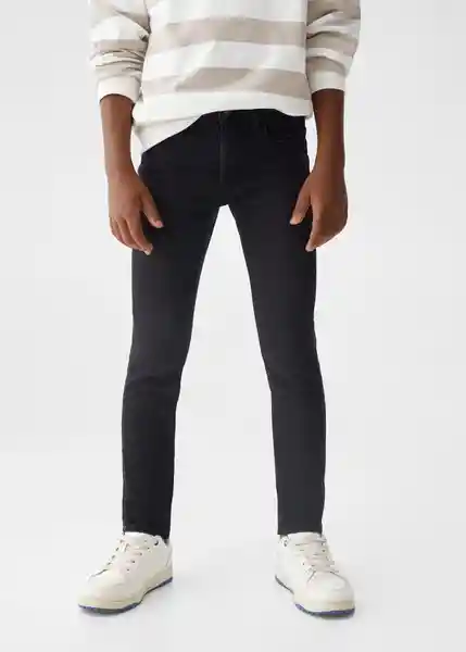 Jean Skinny Tejano Negro Talla 14 Niños Mango