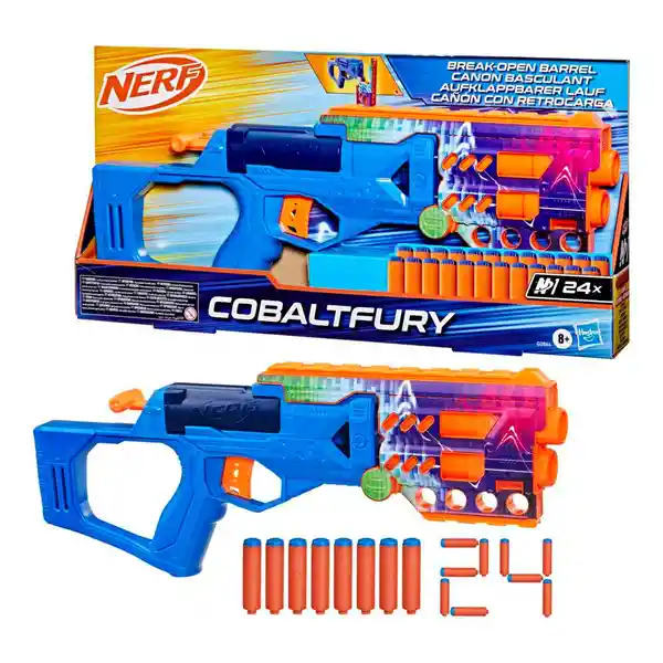 Nerf Juguete Lanzador Serie n Cobaltfury 24 Dardos