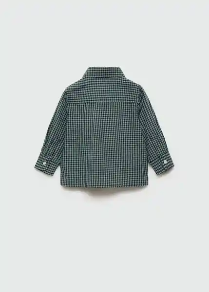 Camisa Polb Verde Talla 72 Niños Mango