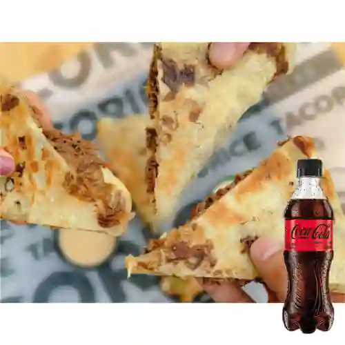 Combo Quesadilla + Coca Cola Zero en Botella 400Ml