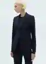 Blazer Americana Boreal Marino Talla 36 Mujer Mango