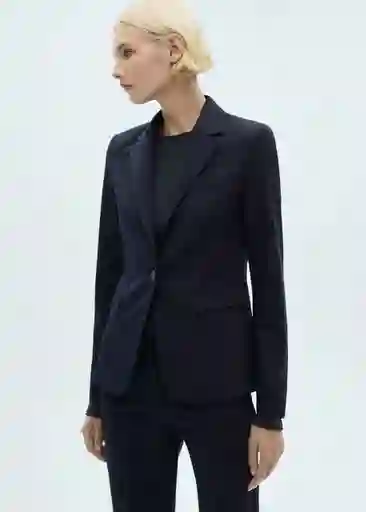 Blazer Americana Boreal Marino Talla 36 Mujer Mango