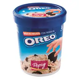 Popsy Helado Cremoso con Trozos de Galleta Oreo