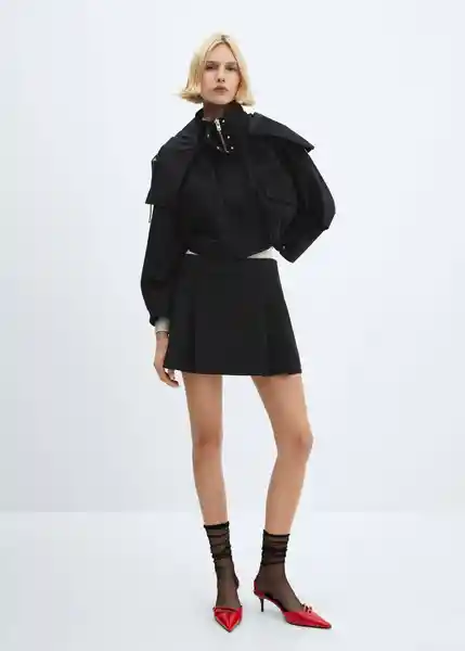 Abrigo Parka Jalisco Negro Talla S Mujer Mango