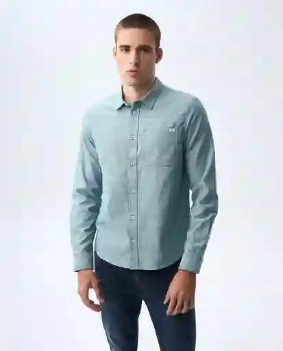 Camisa Hombre Verde Talla M 811G501_VER195232 Americanino