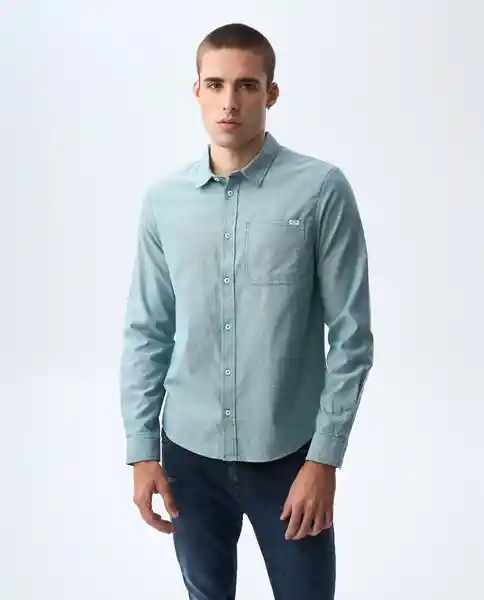 Camisa Hombre Verde Talla M 811G501_VER195232 Americanino