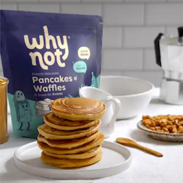 Why Not Mezcla Para Pancakes & Waffles a Base de Avena Vainilla