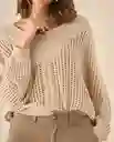 Tejido Beige Caqui Medio Talla S 662G220 Esprit