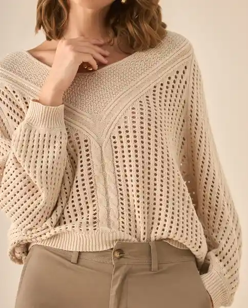 Tejido Beige Caqui Medio Talla S 662G220 Esprit