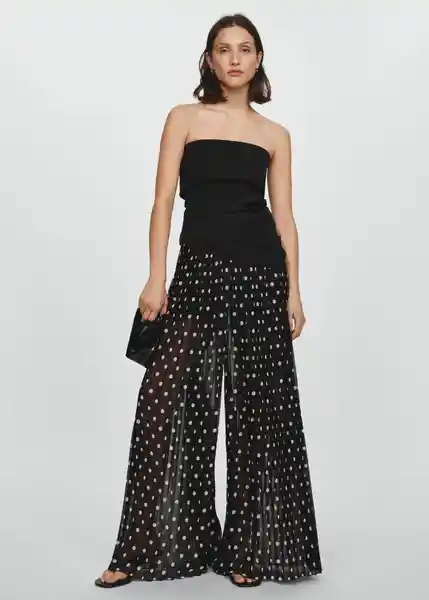 Pantalón Adela Negro Talla XS Mujer Mango