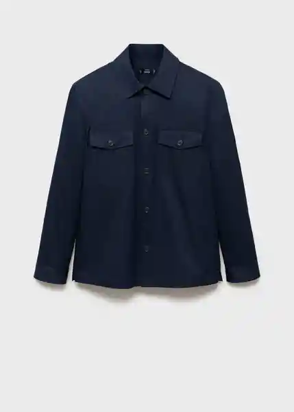 Camisa Dublino Navy Talla M Hombre Mango