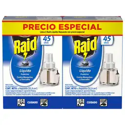 Raid Repuesto de Repelente Líquido Insecticida
