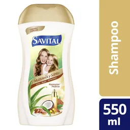 Savital Shampoo Multióleos y Sábila Coco-Argán-Almendras Tamaño Familiar