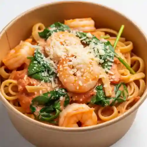 Pasta de Camaron y Espinaca