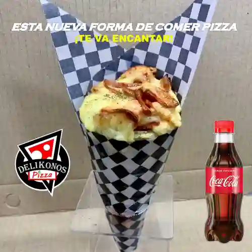 Combo Kono de Pizza Pepperoni + Coca-cola 250Ml