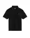Camiseta Polo Mini Openings Negro Sombrio T L Chevignon