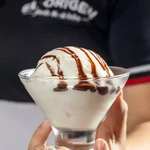 Bola helado de vainilla