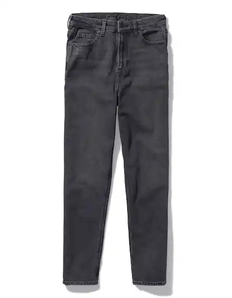 Jean Mom Straight Mujer Negro Talla 00 REGULAR American Eagle