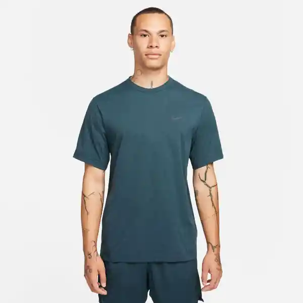 Nike Camiseta M Df Uv Hyverse Ss Para Hombre Verde Talla M