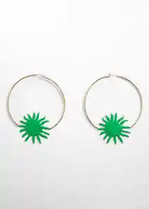 Pendientes Anémona Oro Mujer Mango