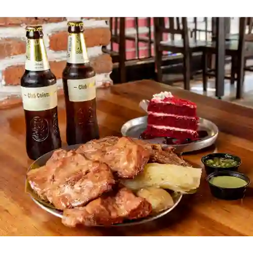 Llanera Pa 2 + Cerveza + Postre