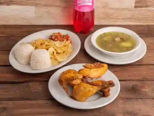1/2 Pollo Completo + Bebida