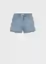 Short Zoey Tejano Claro Talla 40 Mujer Mango