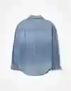 Camisa Mujer Azul Talla LARGE 400386021734 American Eagle