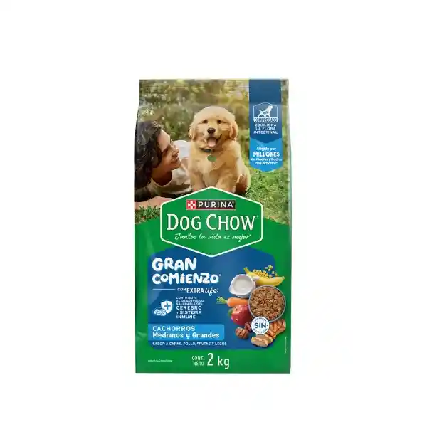 Dog Chow Alimento Perro Cachorros Medianos y Grandes