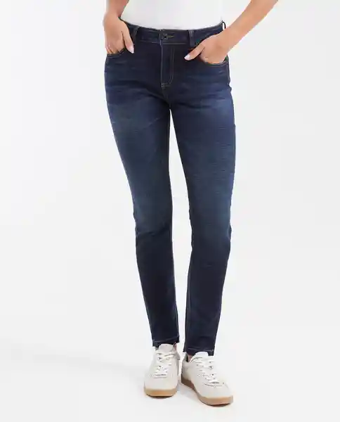 Jean Cosmo Femenino Azul Tono Ultra Oscuro Talla 10 Chevignon