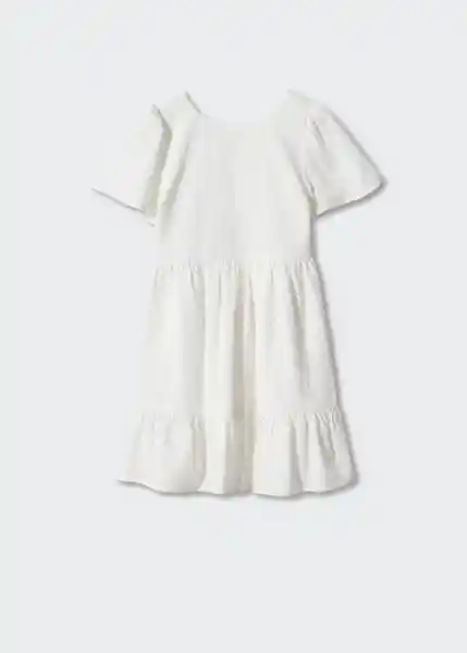 Vestido Paradiso Blanco Talla 12 Niñas Mango