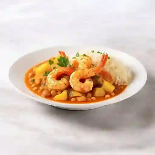 Cazuela camaronera gratinada