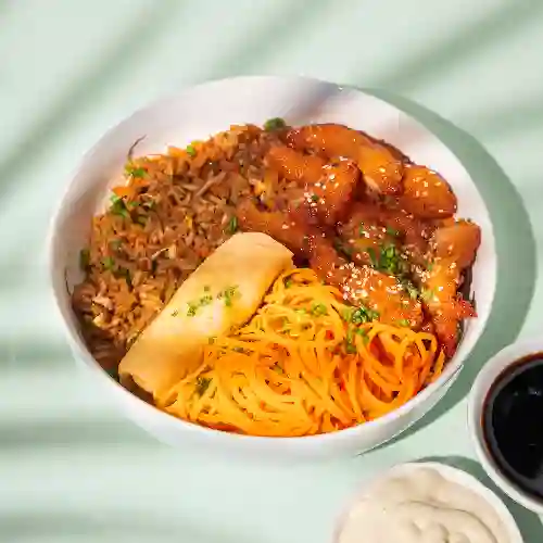 Bowl Arroz Camarones Agridulces