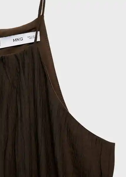 Vestido Cyndi-W Marrón Talla M Mujer Mango