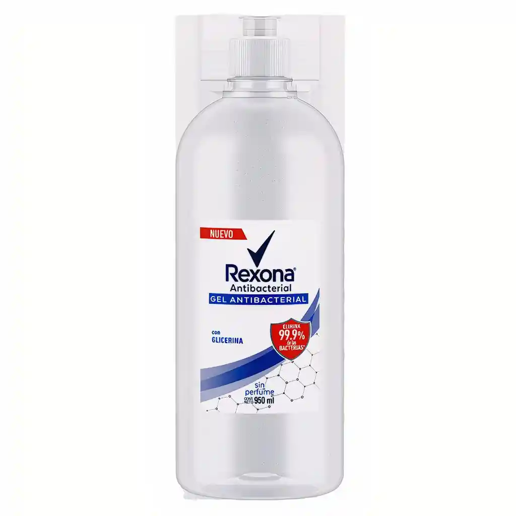 Rexona Gel Antibacterial Sin Perfume 950Ml