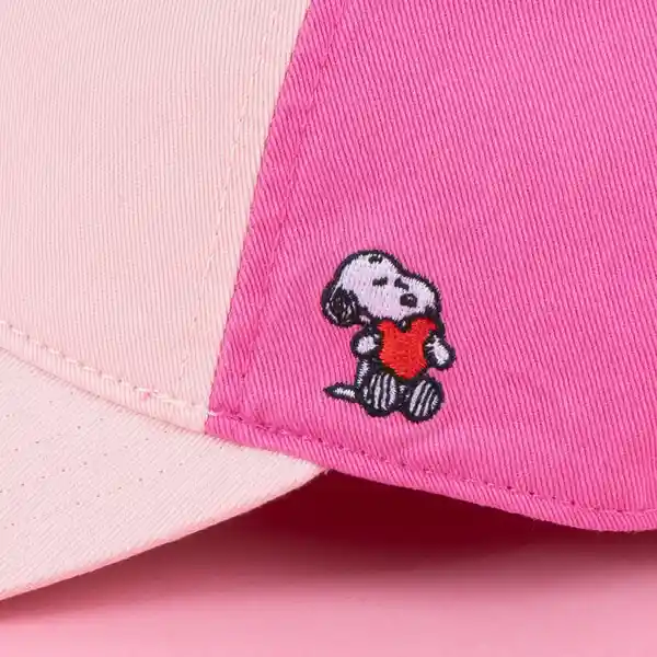 Gorra de Béisbol Serie Snoopy Colorful Life Rosa Miniso