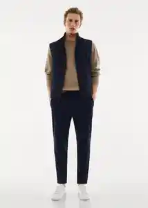 Chaleco Nadast Navy Talla M Hombre Mango