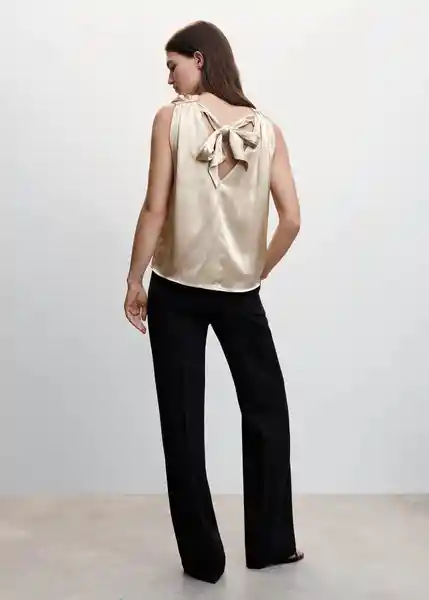 Blusa Studio-A Beige Talla XL Mujer Mango