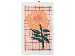 Paño de Cocina Velour Naranja Casaideas